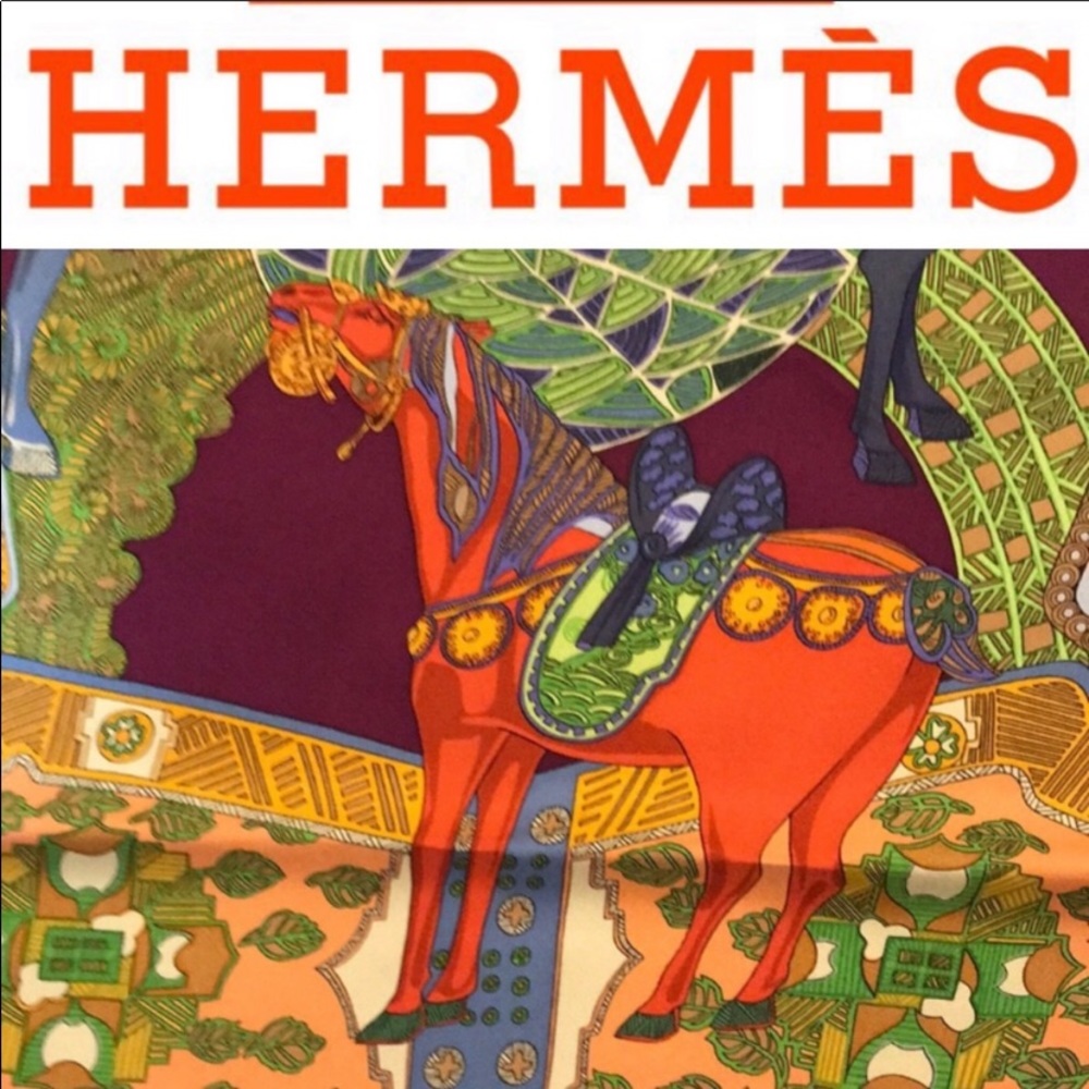 Hermès silk scarf